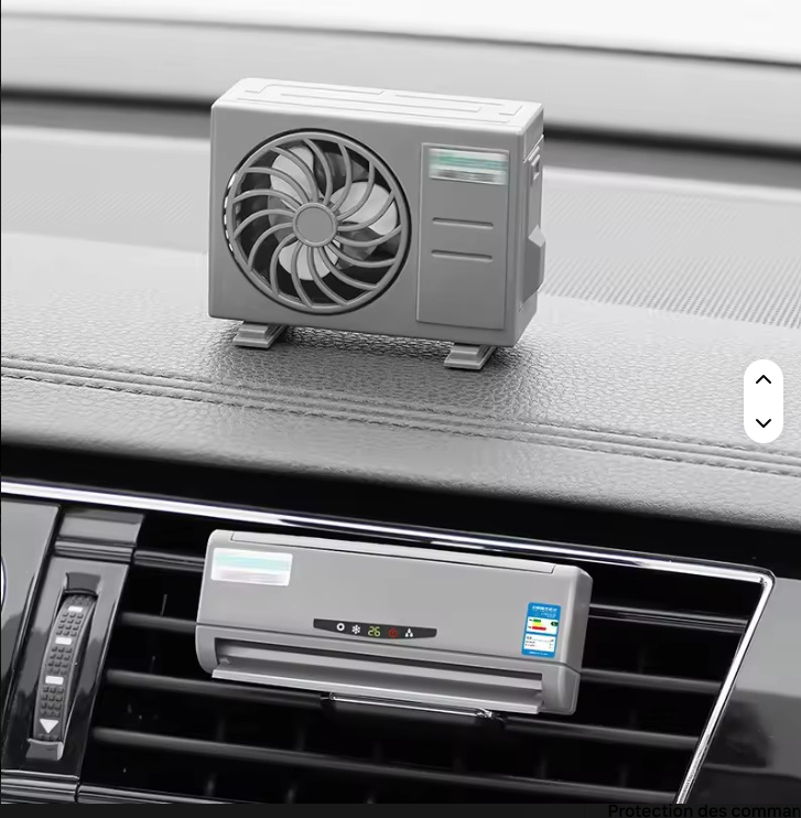Mini Climatiseur de Voiture – Ventilateur pour Grille d'Aération