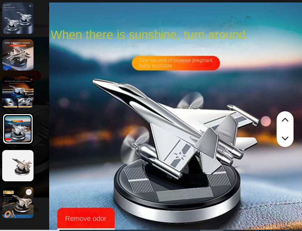 ✈️🚗 Diffuseur solaire avion de chasse
