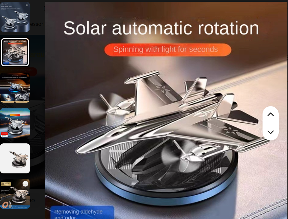 ✈️🚗 Diffuseur solaire avion de chasse