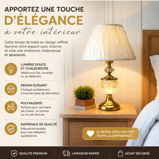 Lampe de table moderne de luxe