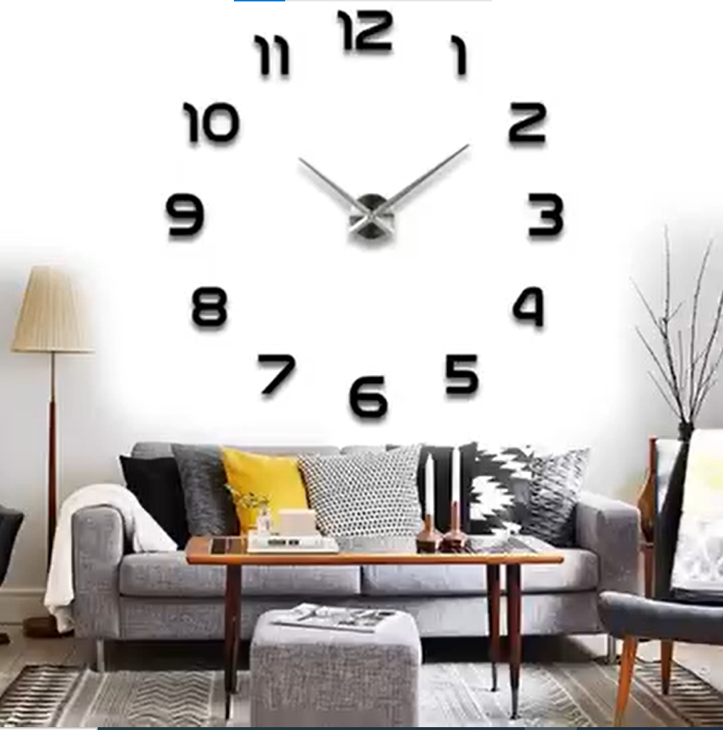 Horloge murale moderne 3D