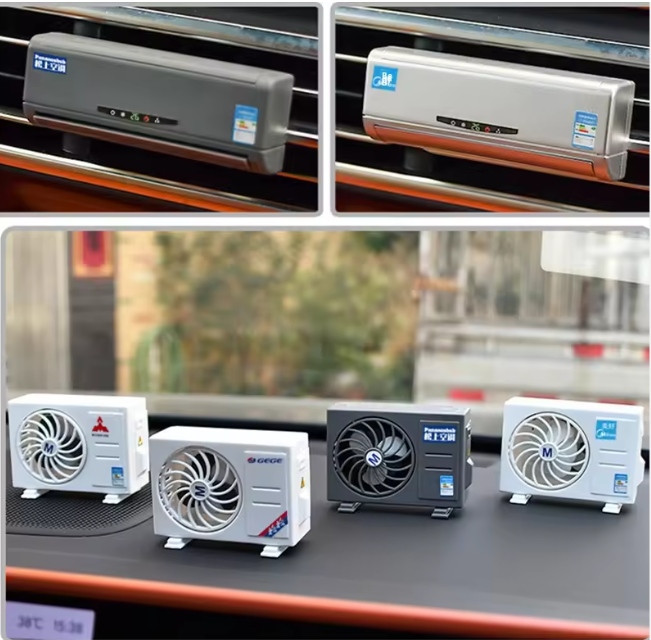 Mini Climatiseur de Voiture – Ventilateur pour Grille d'Aération